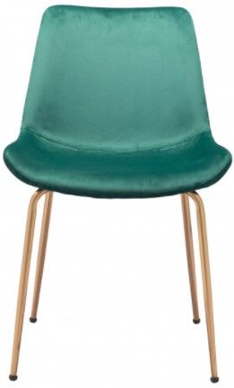 Zuo® Modern Tony Green/Gold Dining Chair-1