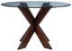 Powell® Auden Glass Top Dining Table with Espresso Base-3
