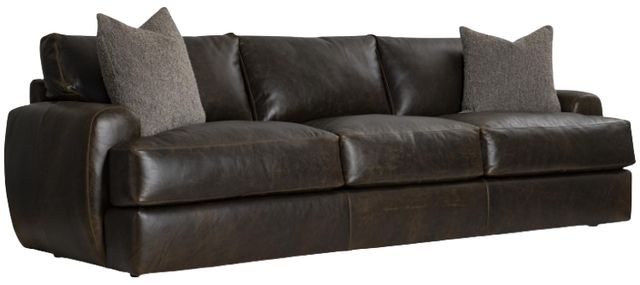 Bernhardt Cameron Bernhardt Living Leather Brown Sofa-1