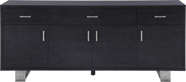 Meridian Furniture Excel Gray/Chrome Sideboard and Buffet-2