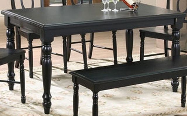 Winners Only® Quails Run Ebony Dining Table-0