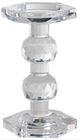 A & B Home Sylvie Clear Pillar Candle Holder-0