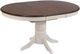 TEI Windswept Shores Cherry Rub-thru Pedestal Dining Table with Buttermilk Base-1