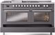 Ilve® Professional Plus II 60" Graphite Matte Pro Style Dual Fuel Range-4