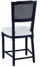 Forty West Camille Black/Washable White Counter Stool-2