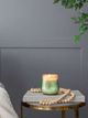 A & B Home Green Rose and Cedar Scented Soy Wax Candle-3