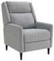 Furniture of America® Psyche Gray Pushback Recliner-0