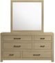 Coaster® Hendricks Light Oak Dresser and Mirror Set-3