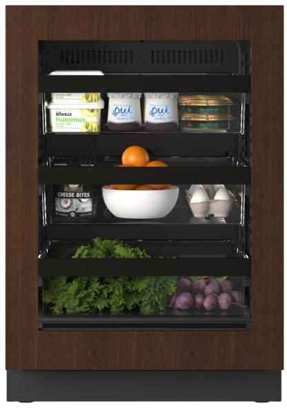 U-Line® Seamless Collection 24" 5.1 Cu. Ft. Panel Ready Refrigerator with Glass Door-4