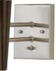 Cal® Lighting & Accessories Brushed Steel/Espresso Wall Lamp-1