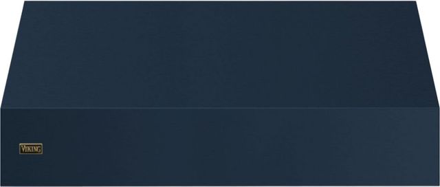 Viking 5 Series 30" Slate Blue Wall Mounted Range Hood with Brushed Brass Trim and Ventilator-0