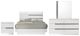 New Classic® Home Furnishings Paradox 4-Piece White Queen Panel Bedroom Set-0