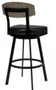 Armen Living Frisco Black 26" Counter Stool-1