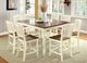 Furniture of America® Harrisburg 2-Piece Dark Oak/Vintage White Counter Chair Set-1
