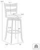 Armen Living Blair Fog/Gray Swivel Counter Stool-3