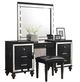 New Classic® Home Furnishings Valentino 2-Piece Black Vanity Set-1