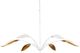Currey & Company Yuriko Contemporary Gold Leaf/Gesso White Chandelier-1