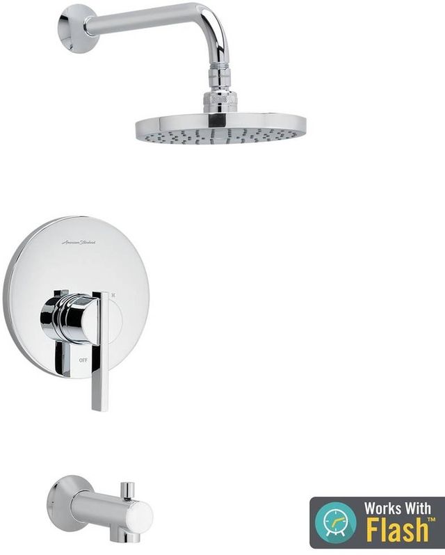 American Standard Berwick® Polished Chrome Tub and Shower Trim Kit with Pressure Balance Cartridge-1