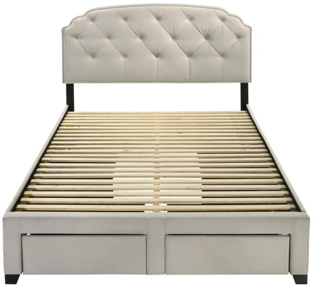 Coaster® Marianna Cream Full Upholstered Panel Bed-3