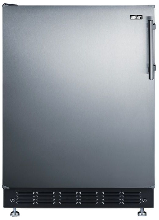 Summit® 4.9 Cu. Ft. Stainless Steel Under The Counter Refrigerator -0