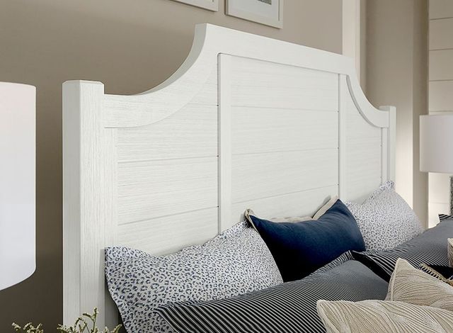 Artisan & Post by Vaughan-Bassett Maple Road Soft White King Panel Scalloped Bed-2