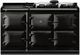 AGA™ R7 150 Classic Cast Iron 60" Black Pro Style Electric Range-0