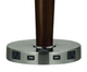Cal® Lighting & Accessories Metal Espresso/Brushed Steel Desk Lamp-1