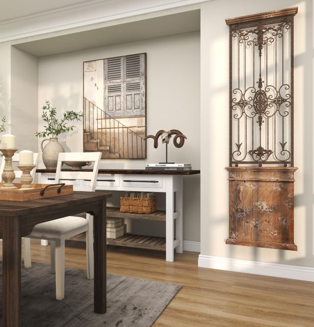 Deco Marche Scroll Door 71" Wall Art Panel-3