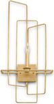 Currey & Company Metro Contemporary Gold Leaf Left Wall Sconce-0