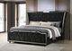 Coaster® Lorient Black California King Upholstered Panel Bed with LED-1