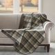 Olliix by Woolrich Taupe Tasha Quilted Throw Blanket-0
