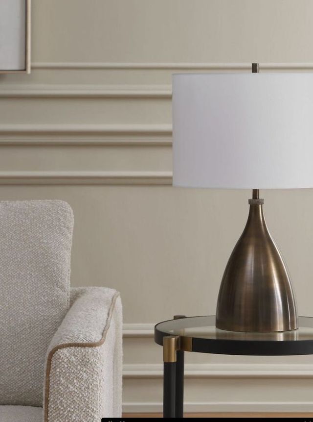 Uttermost® Jereko Rubbed Bronze Table Lamp-2