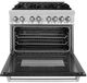 ZLINE 36" Stainless Steel Pro Style Dual Fuel Range with Black Matte Door-1