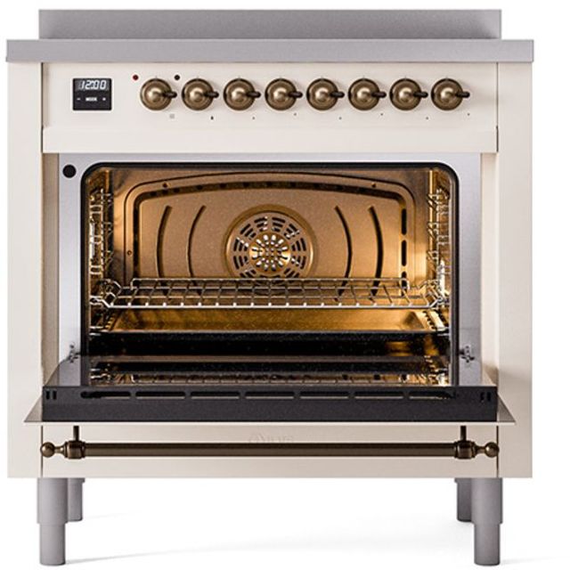 Ilve® Nostalgie II Series 36" Antique White Pro Style Induction Range-1