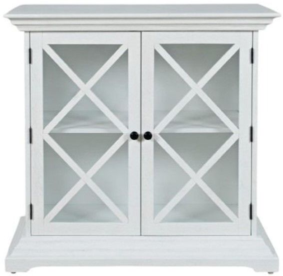 Jofran Inc. Carrington White Accent Cabinet-1