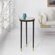 Modern History Somerset Bay Home Lyon Glass Top Spot Table with Ebony Base-1