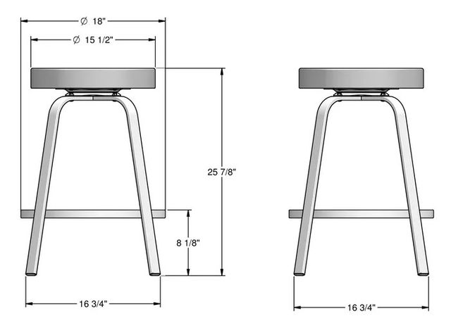 Amisco Customizable Reel Swivel Bar Stool-1