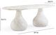 TOV Furniture Smooch White 87" Concrete Indoor/Outdoor Dining Table-2