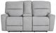 Bassett® Furniture Club Level Kenneth Mist Power Reclining Loveseat with Console-1