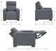 La-Z-Boy® Acadia Oyster Power Reclining Chair with Headrest-2
