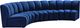 Meridian Furniture Infinity 4-Piece Navy Velvet Modular Sectional-4