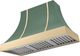 AGA Cascade 36" Mineral Green Wall Mounted Range Hood  with Polished Brass Trim-0