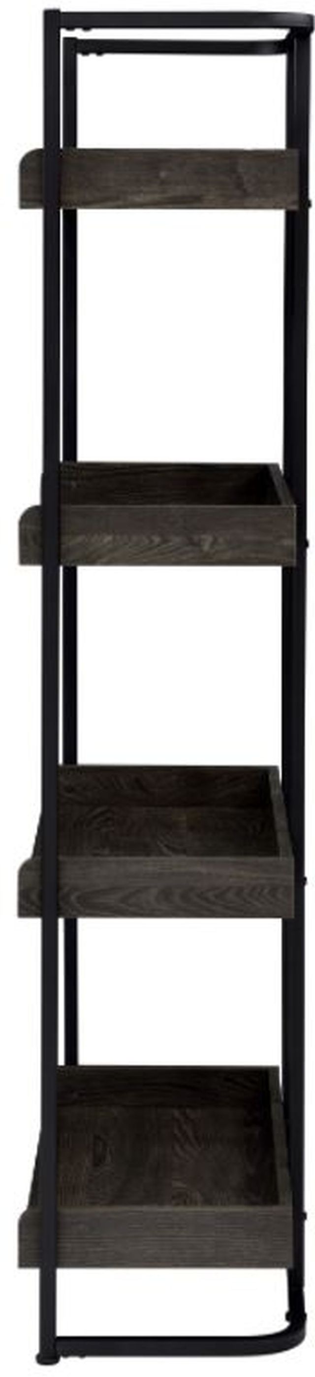 Coaster® Ember Dark Oak/Sandy Black 4-Shelf Bookcase-2