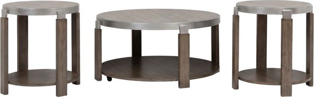 Liberty Furniture Sutton 3-Piece Bleached Sand Occasional Table Set-0