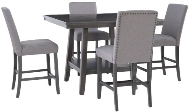 Powell® Senera 5-Piece Gray Counter Dining Set-0