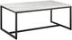 Magnussen Home® Torin White Marble Cocktail Table with Matte Black Base-0