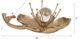Sagebrook Home Margarite Champagne Metal Flower-1