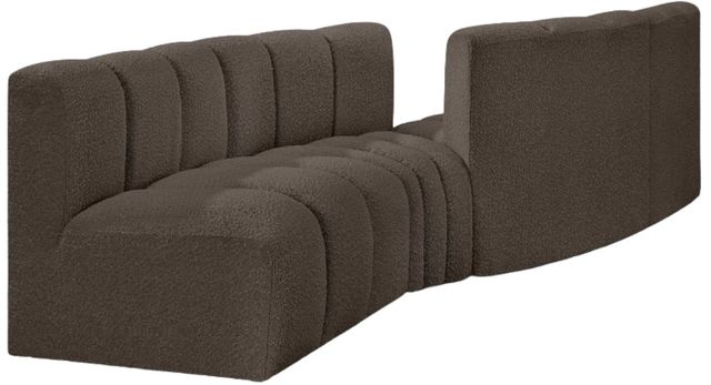 Meridian Furniture Arc 4-Piece Brown Sectional-0