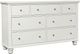 Aspenhome® Cambridge White Double Dresser-0