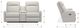 La-Z-Boy® Finley Parchment Power Wall Reclining Loveseat with Console and Headrest-2